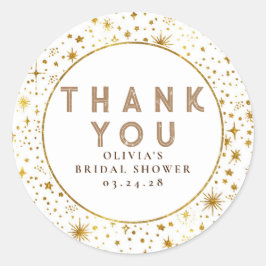 星空の天空ありがとう ラウンドシール