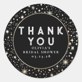 星空の天空ありがとう ラウンドシール