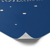 星空の天空の結婚歓迎サイン ポスター (角)