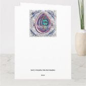 星空の宇宙ウサギと卵たち カード (裏面)