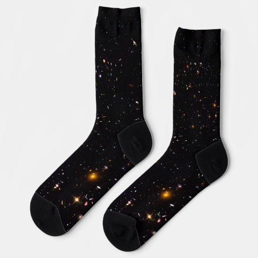 星空の宇宙ディープスペース ソックス (左)