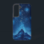 星空の山景色の電話ケース SAMSUNG GALAXY S22ケース<br><div class="desc">天空素晴らしは鋭い山の峰に広がり、星空や夢想家に最適。</div>