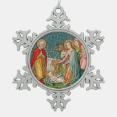 星空の恵み (VVP 003) スノーフレークピューターオーナメント (正面)