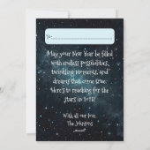 星空の新年 ゴールデンドリームス シーズンカード (裏面)