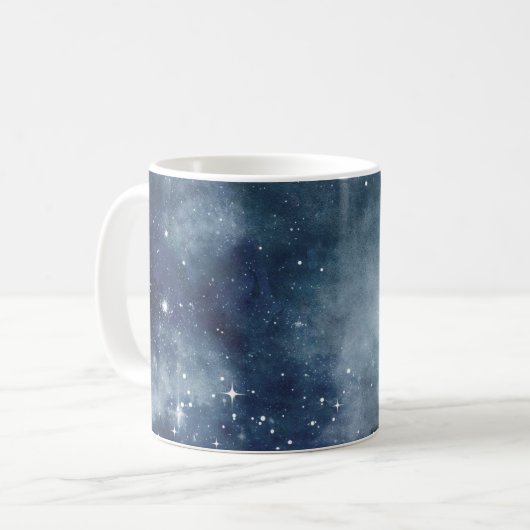 星空の星々の星空の星空の星々の宇宙 コーヒーマグカップ (正面左)