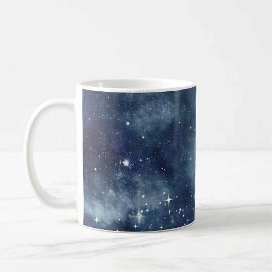星空の星々の星空の星空の星々の宇宙 コーヒーマグカップ (左)