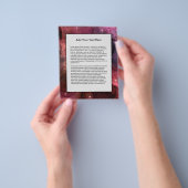 星空の星宇宙銀河系パターン宇宙 チラシ (手)