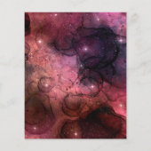 星空の星宇宙銀河系パターン宇宙 チラシ (裏面)