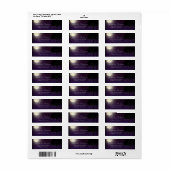 星空の星空の夜の木のストリングライト結婚ズ ラベル (フルシート)