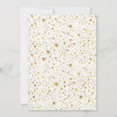 星空の星空の夜の結婚月のメニュー 招待状 (裏面)