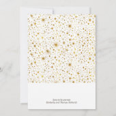 星空の星空来の夜の写真妊娠 案内状 (裏面)