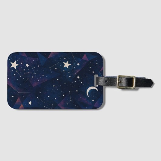 星空の星空 – 天の夜模様 ラゲッジタグ (正面横)