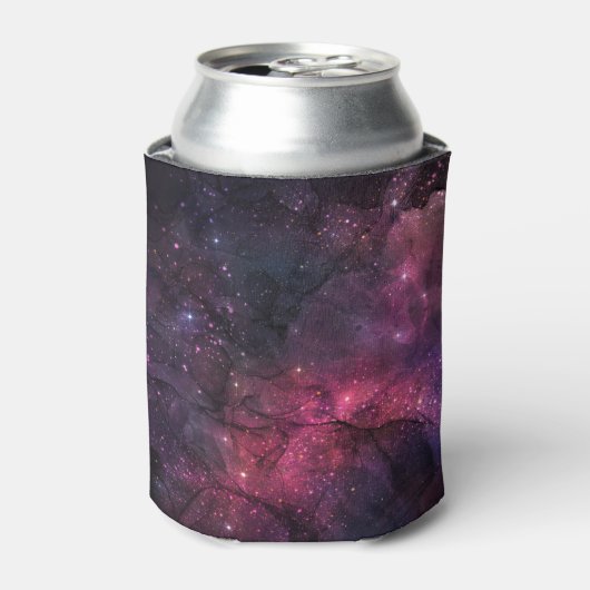 星空の星 外宇宙 銀河系 惑星柄 缶クーラー (缶正面)