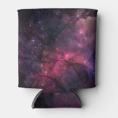 星空の星 外宇宙 銀河系 惑星柄 缶クーラー (正面)
