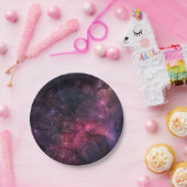 星空の星 銀河 星系 パターン ペーパープレート (パーティー)