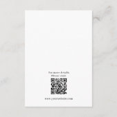 星空の月光ウェディング 封筒カード エンクロージャーカード (裏面)