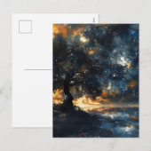 星空の木の夢の風景 シーズンポストカード (正面/裏面)