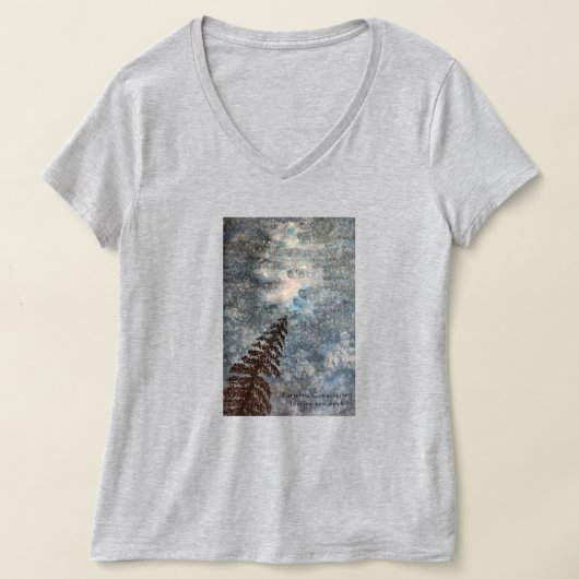 星空の森 夜空に輝く星々 Tシャツ (レイダウン)