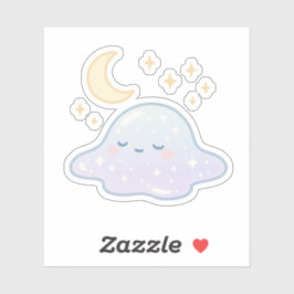 星空の水溜りの粘液 シール