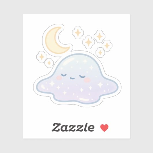 星空の水溜りの粘液 シール (シート)