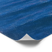 星空の海景 - パステル画風 ポスター (角)
