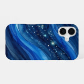 星空の深海水彩 iPhone 16ケース (裏面横)