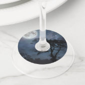 星空の満月 ワイングラスタグ (クローズアップ)