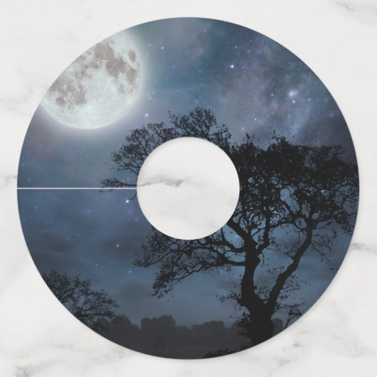 星空の満月 ワイングラスタグ (裏面)