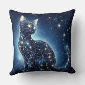 星空の猫のスローピロー – スターリーナイト クッション (裏面)