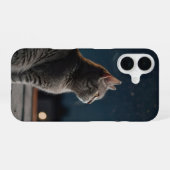 星空の猫 iPhone 16ケース (裏面横)