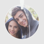 星空の疑問に思夜の写真 オーナメント (裏面)