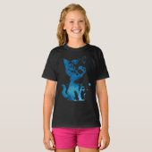 星空の目をした子猫 Tシャツ (正面フル)