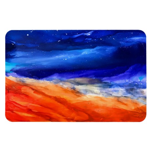 星空の砂漠 マグネット (横)