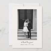 星空の結婚式の御礼カード 招待状 (裏面)