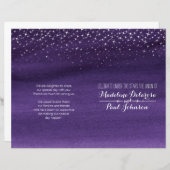 星空の結婚式プログラム (正面/裏面)