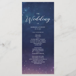 星空の結婚式プログラム プログラム