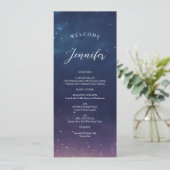 星空の結婚式メニュー（ゲスト名入り） メニュー (スタンド正面)