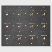 星空の聖ニック・トナカイに違いない ラッピングペーパー (フラット)