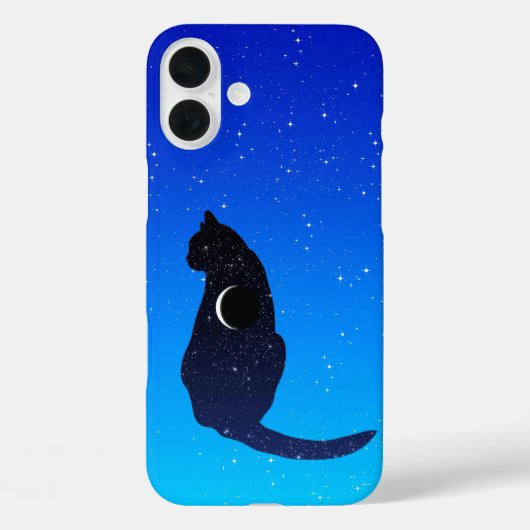 星空の背景の宇宙猫 Case-Mate iPhoneケース (裏面)