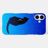 星空の背景の宇宙猫 Case-Mate iPhoneケース (裏面 (横))