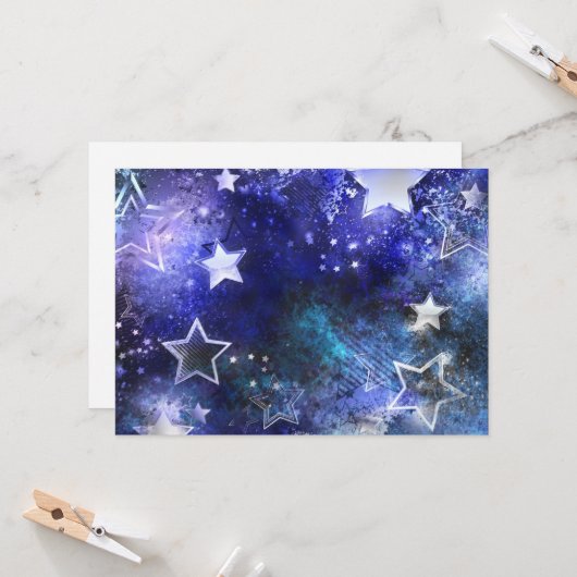 星空の背景 カード (正面/裏面インサイチュ)