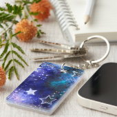 星空の背景 キーホルダー (正面右)