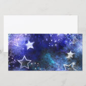 星空の背景 案内状 (正面/裏面)