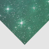 星空の薄明るい夜空グリーン 薄葉紙 (詳細)