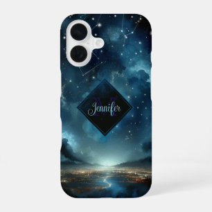 星空の街並み iPhone 16ケース