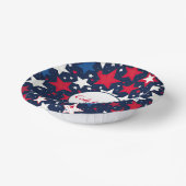 星空の輝き：赤、白、青のパーティー紙ボウル ペーパーボウル (傾斜あり)