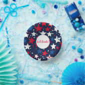 星空の輝き：赤、白、青のパーティー紙ボウル ペーパーボウル (パーティー)