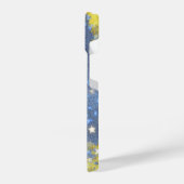 星空の輝く青と金ゴールドモダングーム iPhoneケース (左側面)