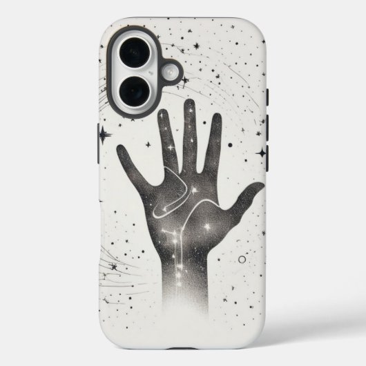 星空の銀河の中の宇宙の手 - 超現実的なスピリチュアルなS Case-Mate iPhoneケース (裏面)