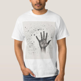 星空の銀河の中の宇宙の手 - 超現実的なスピリチュアルなS Tシャツ